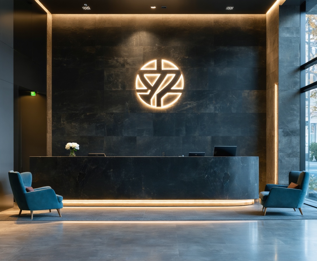 Eleganter Empfangsbereich des Lumen & Logik Showrooms in Berlin